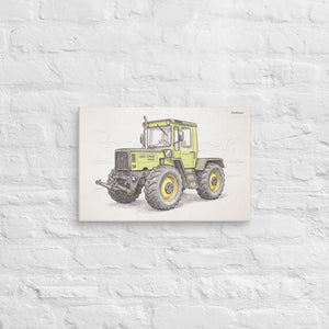 Furrow & Fields Mercedes-Benz MB-trac 1100 Pencil Sketch | Canvas Quality Farmers Merch