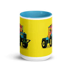 Furrow & Fields Mercedes-Benz MB-trac 1100 Pop Art | 15 oz Mug with Color Inside Quality Farmers Merch