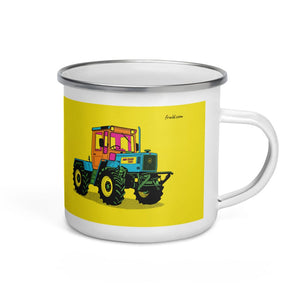 Furrow & Fields Mercedes-Benz MB-trac 1100 Pop Art | Enamel Mug Quality Farmers Merch