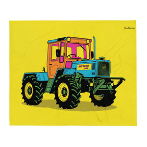 Furrow & Fields Mercedes-Benz MB-trac 1100 Pop Art | Throw Blanket Quality Farmers Merch
