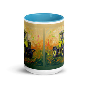 Furrow & Fields Mercedes-Benz MB-trac 1100 Splash Art | 15 oz Mug with Color Inside Quality Farmers Merch