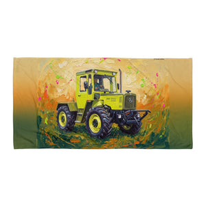 Furrow & Fields Mercedes-Benz MB-trac 1100 Splash Art | Beach Towel Quality Farmers Merch