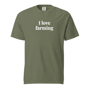 Furrow & Fields Moss / S I Love Farming | Unisex Premium T-shirt Quality Farmers Merch