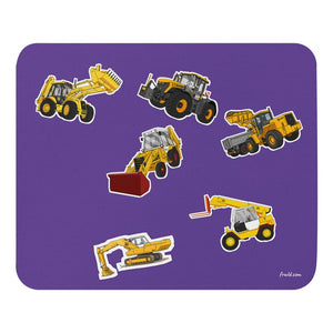 Furrow & Fields Mouse Pad JCB Mouse Pad No. 2 | Coloured Background Quality Farmers Merch