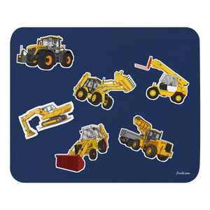 Furrow & Fields Mouse Pad JCB Mouse Pad No. 4 | Coloured Background Quality Farmers Merch