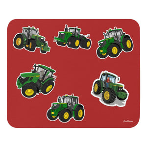Furrow & Fields Mouse Pad John Deere Mouse Pad No. 4 | Coloured Background Quality Farmers Merch