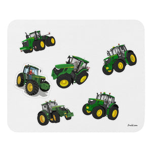 Furrow & Fields Mouse Pad John Deere Mouse Pad No. 5 | White Background Quality Farmers Merch