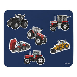 Furrow & Fields Mouse Pad Massey Ferguson Mouse Pad | Coloured Background Quality Farmers Merch
