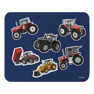 Furrow & Fields Mouse Pad Massey Ferguson Mouse Pad No. 4 | Coloured Background Quality Farmers Merch