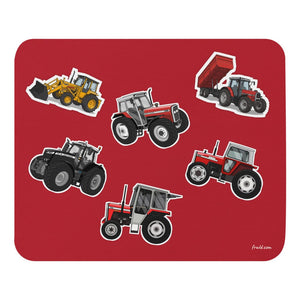 Furrow & Fields Mouse Pad Massey Ferguson Mouse Pad No. 5 | Coloured Background Quality Farmers Merch
