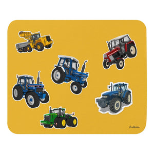 Furrow & Fields Mouse Pad Mouse Pad No. 13 | Coloured Background Quality Farmers Merch