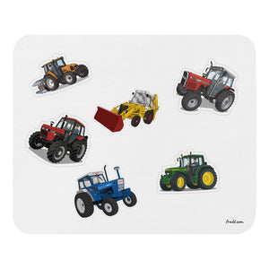 Furrow & Fields Mouse Pad Mouse Pad No. 15 | White Background Quality Farmers Merch