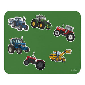 Furrow & Fields Mouse Pad Mouse Pad No. 16 | Coloured Background Quality Farmers Merch