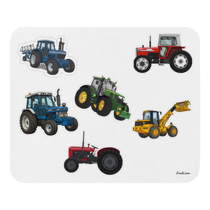 Furrow & Fields Mouse Pad Mouse Pad No. 16 | White Background Quality Farmers Merch