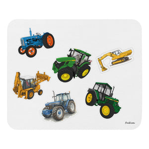 Furrow & Fields Mouse Pad Mouse Pad No. 18 | White Background Quality Farmers Merch