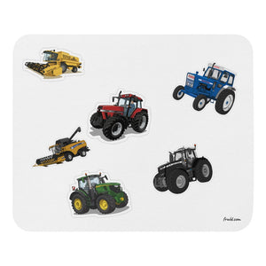 Furrow & Fields Mouse Pad Mouse Pad No. 19 | White Background Quality Farmers Merch