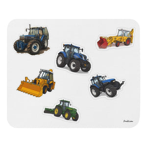 Furrow & Fields Mouse Pad Mouse Pad No. 2 | White Background Quality Farmers Merch