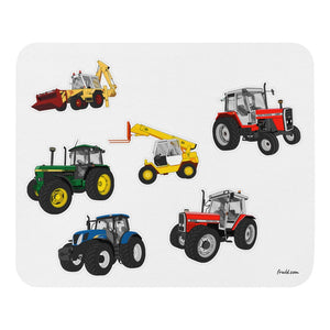 Furrow & Fields Mouse Pad Mouse Pad No. 20 | White Background Quality Farmers Merch
