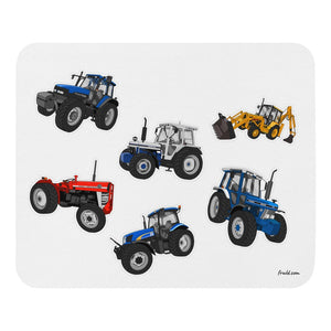 Furrow & Fields Mouse Pad Mouse Pad No. 25 | White Background Quality Farmers Merch