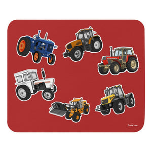 Furrow & Fields Mouse Pad Mouse Pad No. 3 | Coloured Background Quality Farmers Merch