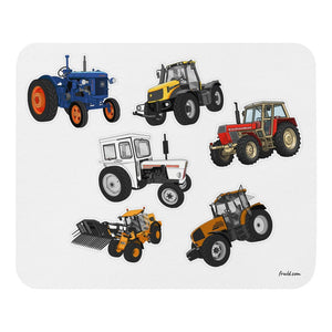 Furrow & Fields Mouse Pad Mouse Pad No. 3 | White Background Quality Farmers Merch