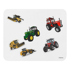Furrow & Fields Mouse Pad Mouse Pad No. 30 | White Background Quality Farmers Merch
