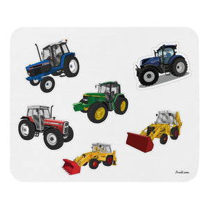 Furrow & Fields Mouse Pad Mouse Pad No. 32 | White Background Quality Farmers Merch