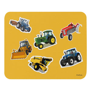 Furrow & Fields Mouse Pad Mouse Pad No. 41 | Coloured Background Quality Farmers Merch