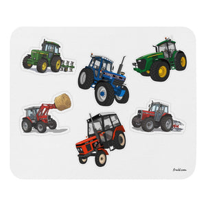 Furrow & Fields Mouse Pad Mouse Pad No. 42 | White Background Quality Farmers Merch