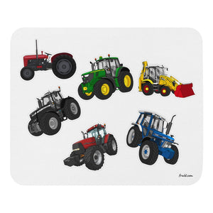Furrow & Fields Mouse Pad Mouse Pad No. 44 | White Background Quality Farmers Merch