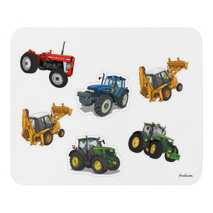 Furrow & Fields Mouse Pad Mouse Pad No. 47 | White Background Quality Farmers Merch
