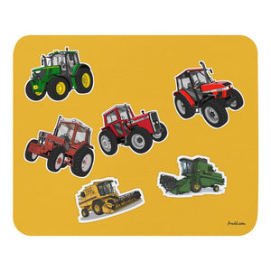 Furrow & Fields Mouse Pad Mouse Pad No. 49 | Coloured Background Quality Farmers Merch