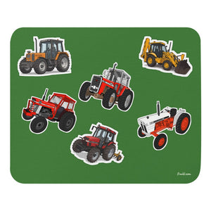 Furrow & Fields Mouse Pad Mouse Pad No. 51 | Coloured Background Quality Farmers Merch