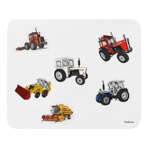 Furrow & Fields Mouse Pad Mouse Pad No. 52 | White Background Quality Farmers Merch