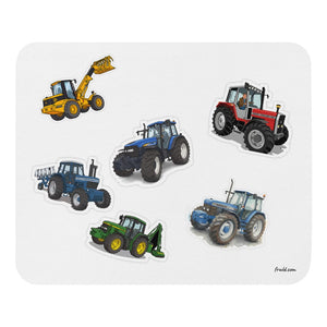 Furrow & Fields Mouse Pad Mouse Pad No. 58 | White Background Quality Farmers Merch