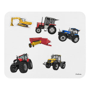 Furrow & Fields Mouse Pad Mouse Pad No. 59 | White Background Quality Farmers Merch