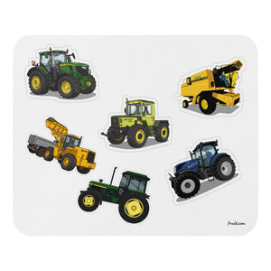 Furrow & Fields Mouse Pad Mouse Pad No. 61 | White Background Quality Farmers Merch
