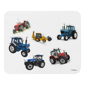 Furrow & Fields Mouse Pad Mouse Pad No. 62 | White Background Quality Farmers Merch