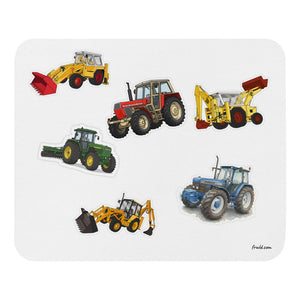Furrow & Fields Mouse Pad Mouse Pad No. 63 | White Background Quality Farmers Merch