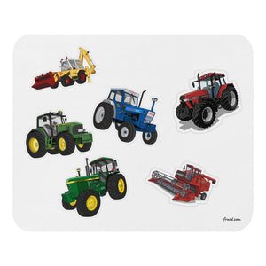 Furrow & Fields Mouse Pad Mouse Pad No. 66 | White Background Quality Farmers Merch