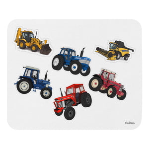 Furrow & Fields Mouse Pad Mouse Pad No. 69 | White Background Quality Farmers Merch