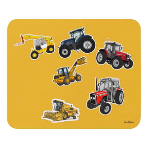 Furrow & Fields Mouse Pad Mouse Pad No. 73 | Coloured Background Quality Farmers Merch