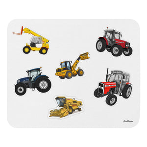 Furrow & Fields Mouse Pad Mouse Pad No. 73 | White Background Quality Farmers Merch