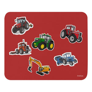 Furrow & Fields Mouse Pad Mouse Pad No. 74 | Coloured Background Quality Farmers Merch