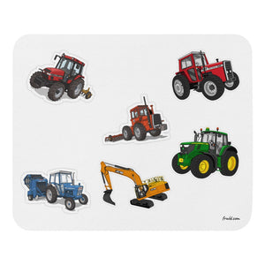 Furrow & Fields Mouse Pad Mouse Pad No. 74 | White Background Quality Farmers Merch