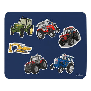 Furrow & Fields Mouse Pad Mouse Pad No. 75 | Coloured Background Quality Farmers Merch
