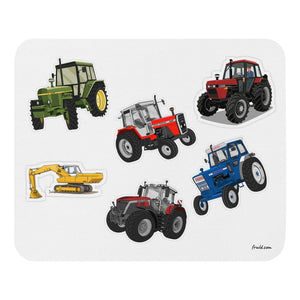 Furrow & Fields Mouse Pad Mouse Pad No. 75 | White Background Quality Farmers Merch