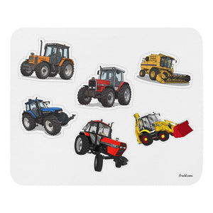 Furrow & Fields Mouse Pad Mouse Pad No. 76 | White Background Quality Farmers Merch