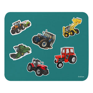 Furrow & Fields Mouse Pad Mouse Pad No. 77 | Coloured Background Quality Farmers Merch