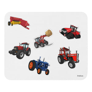 Furrow & Fields Mouse Pad Mouse Pad No. 79 | White Background Quality Farmers Merch